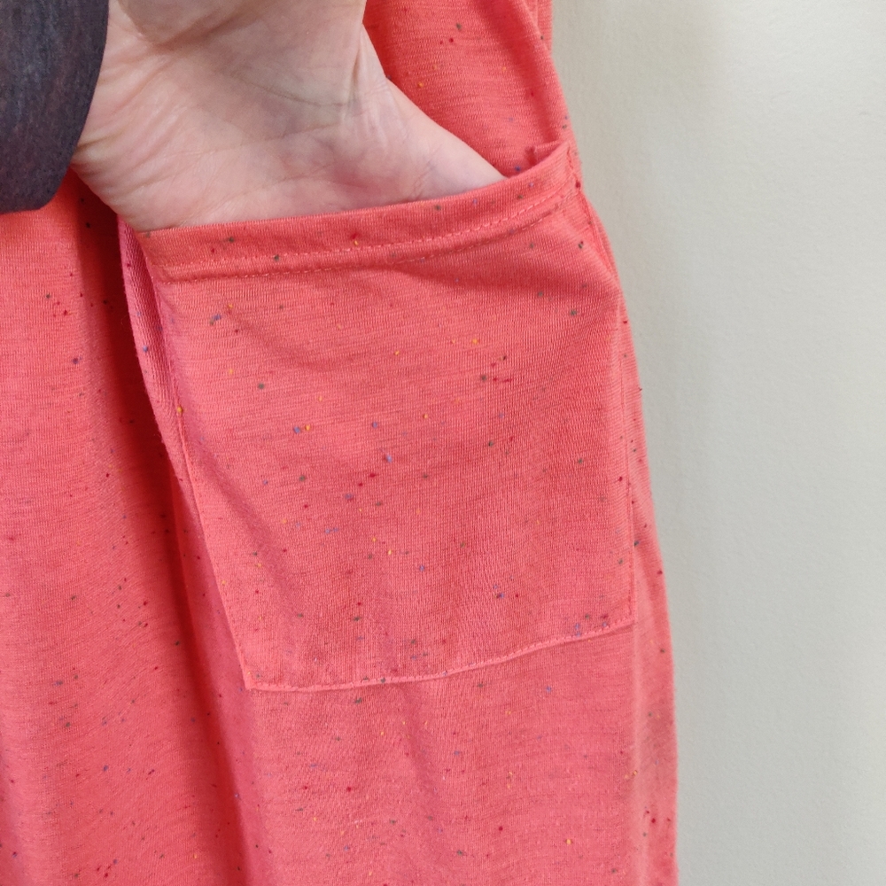 QED London Pink T-Shirt Minidress with Pockets Small - Picture 6 of 10
